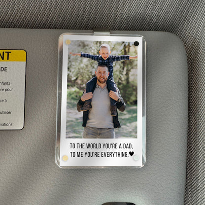 Personalized Photo Car Visor Clip – Custom Drive Safe Gift for Couples, Family & Loved Ones - Printed Tales