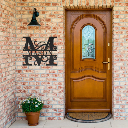 Custom Monogram Metal Signs - Printed Tales