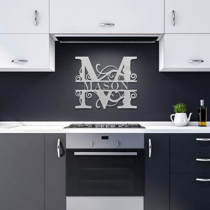 Custom Monogram Metal Signs - Printed Tales