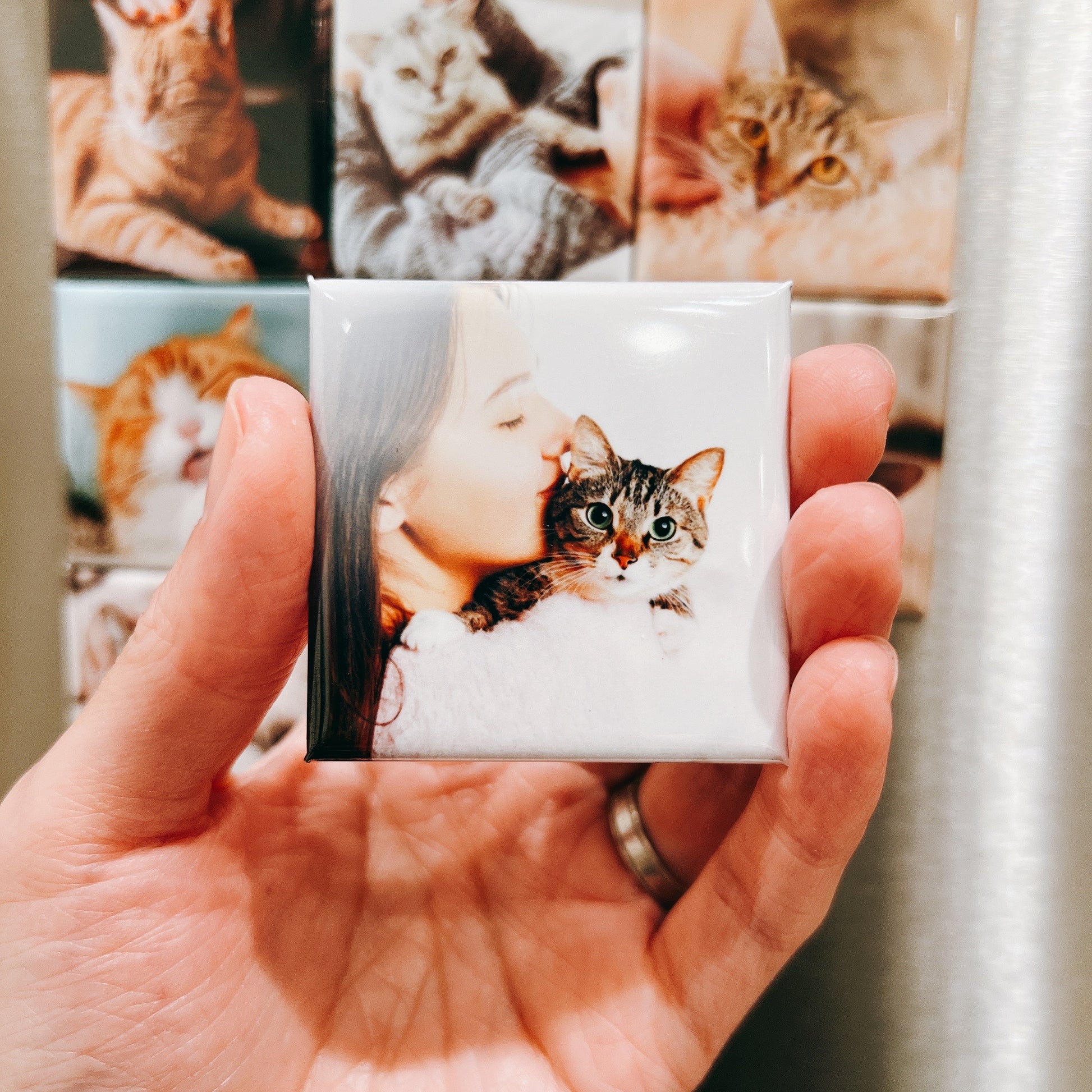 Set of 9 Photo Magnets - Printed Tales