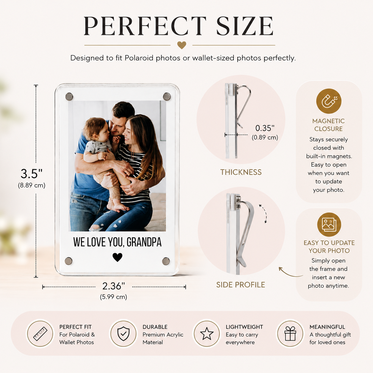 Personalized Photo Car Visor Clip